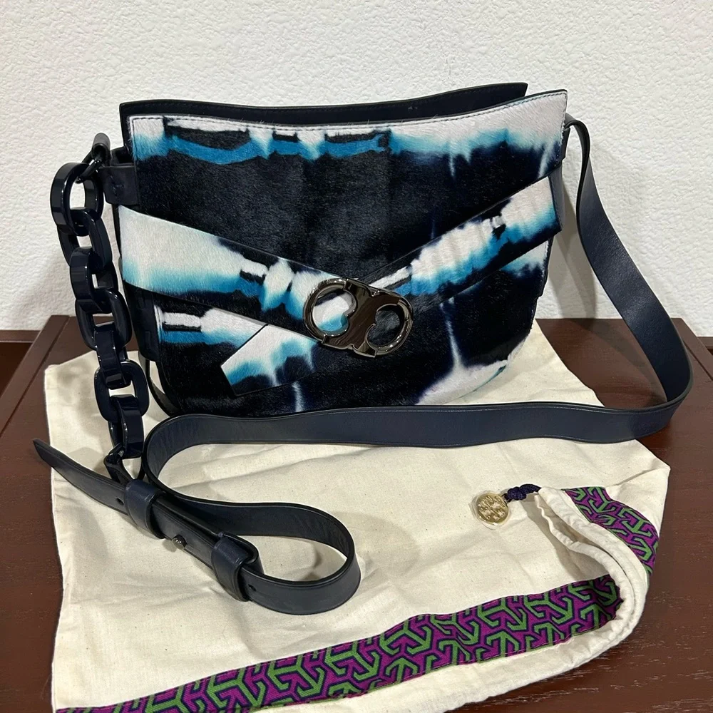 TORY BURCH GEMINI LINK TIE DYE CROSSBODY BAG